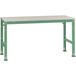 Manuflex AU6101.6011 Table de travail universelle avec plateau en mélamine, Lxlxh = 1750 x 1200 x 760-870 mm vert réséda (RAL 9010)