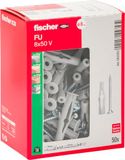 Fischer 2996008 FU V pluggen 8 x 50 mm, V, 50 stuks