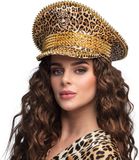Boland Pet Panthera Cap Volwassenen Unisex Panterprint Kunststof 58 cm