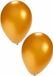 Bellatio Decorations ballonnen - 10 stuks - goud - 27 cm