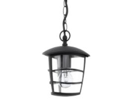 EGLO Aloria Buitenlamp - Zwart/Transparant - E27