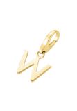 Giorgio Martello Gouden (verguld) bedel | Letter W | 925 Zilver