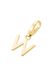 Giorgio Martello Gouden (verguld) bedel | Letter W | 925 Zilver