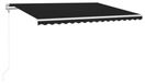 vidaXL Parasol automatique avec capteur de vent LED, 400x300 cm, anthracite