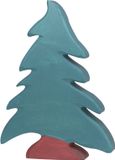 Holztiger Bos - Naaldboom - 16X3X23Cm - Houten Figuur - Handgemaakt