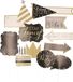 amscan 26x set de accessoires photo anniversaire - 13 pièces - inscriptible - fête d'anniversaire - accessoire de photomaton