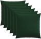 vidaXL Kussensloop Donkergroen Katoensatijn 55 x 55 cm (6 stuks)