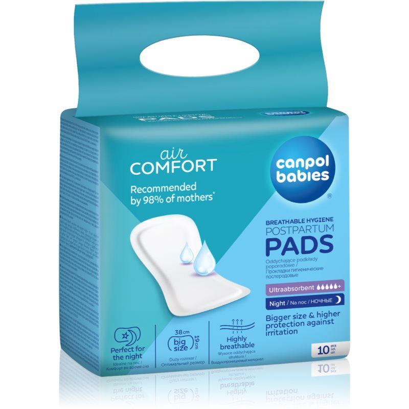 Canpol Babies Postpartum Pads Nacht 10 Stuk