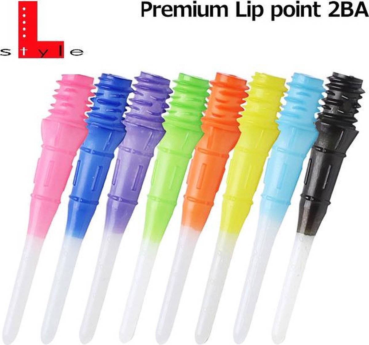 L-style Premium Two-Tone Lip Points - Groen