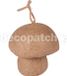 Decopatch hanger kerstmis paddenstoel champignon om op te hangen 6 cm bruin
