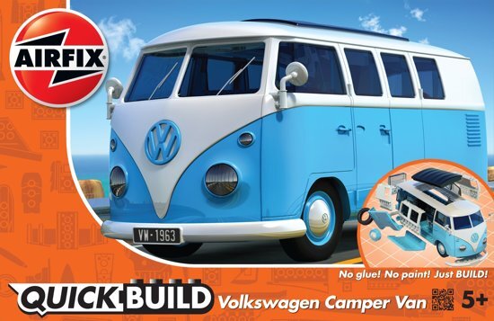 Airfix QUICKBUILD VW CAMPER VAN - BLUE