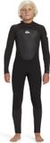 Quiksilver 4/3mm Prologue Back Zip Wetsuit voor jongens - Zwart - Maat 08