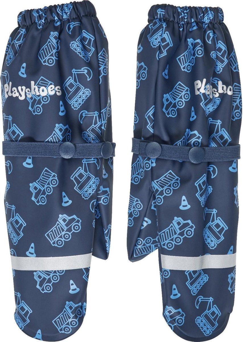 Playshoes Regenhandschoenen Bouwplaats Met Fleecevoering Junior Blauw 1-2 Jaar