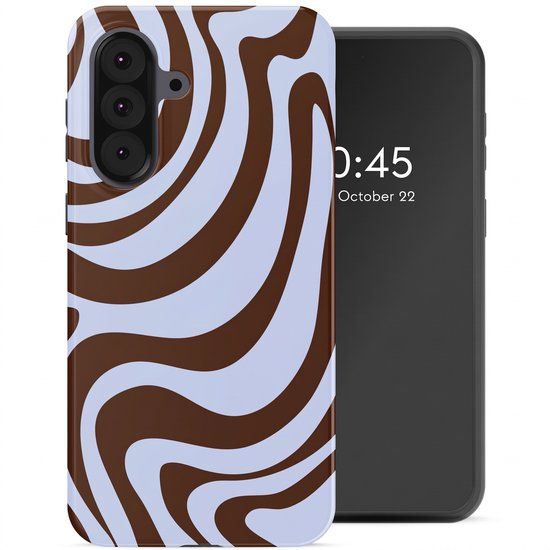 Selencia Hoesje - Geschikt voor Samsung Galaxy A37 (5G) - Backcover - Dream Swirl Chocolate