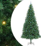 vidaXL Kunstkerstboom met 300 LED-lampjes, inclusief standaard, groen, 300 cm