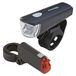 Prophete Fietsverlichtingsset met 15 lux koplamp en achterlicht, led-technologie, incl. bevestiging