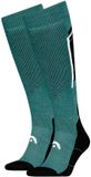 Hoofd Head Ski Beginner Lange Sokken 2 Paren EU 31-34 Unisex Zwart/Donkergroen
