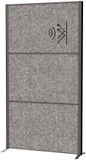 MAULconnecto scheidingswand 100 x 182 cm - akoestisch - standvoet - anthraciet