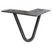WAGNER Meubelpoot/tafelpoot/meubelvoet - Hairpin Leg - Retro Style - staal gepoedercoat zwart, 12 x 12 x 10 cm