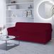 Italian Bed Linen Bankhoes LESLIE elastisch en rekbaar, bordeaux 3-zits
