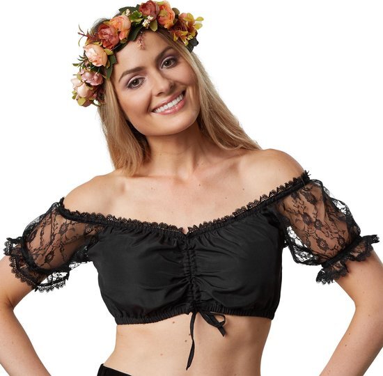 Tectake dressforfun - Dirndlblouse Maria S - verkleedkleding kostuum halloween verkleden feestkleding carnavalskleding carnaval feestkledij partykleding - 303065