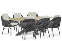 Santika Furniture Santika Yovan/Brookline 240 cm dining tuinset 7-delig