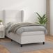 Maison Exclusive - Lit boxspring avec matelas, blanc, 100x200 cm, similicuir