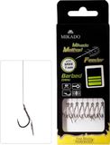 Mikado 8 x Method Voederhaak, rig met spike/naald en gevlochten koord
