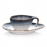 DUKA Tasse à expresso en porcelaine avec soucoupe 60ml TIME DIM