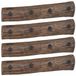vidaXL - Hanger - Bruin - 50 x 8 x 12 cm - Massief Gerecycled Hout
