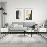 Prolenta Maison Exclusive - Salontafels, 2 stuks, wit, 50x50x40 cm, houtvezel