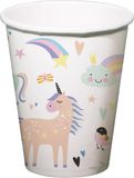 Folat 68343 Bekers Unicorns & Rainbows 250ml - 6 stuks