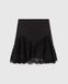 Stella McCartney Jupe en satin avec bordure en dentelle, Taille : 42
