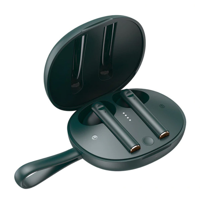 BASEUS W05 Draadloze Oortjes - Qi Draadloos Opladen - True Touch Control TWS Bluetooth 5 0 Earphones Earbuds Oortelefoon Groen