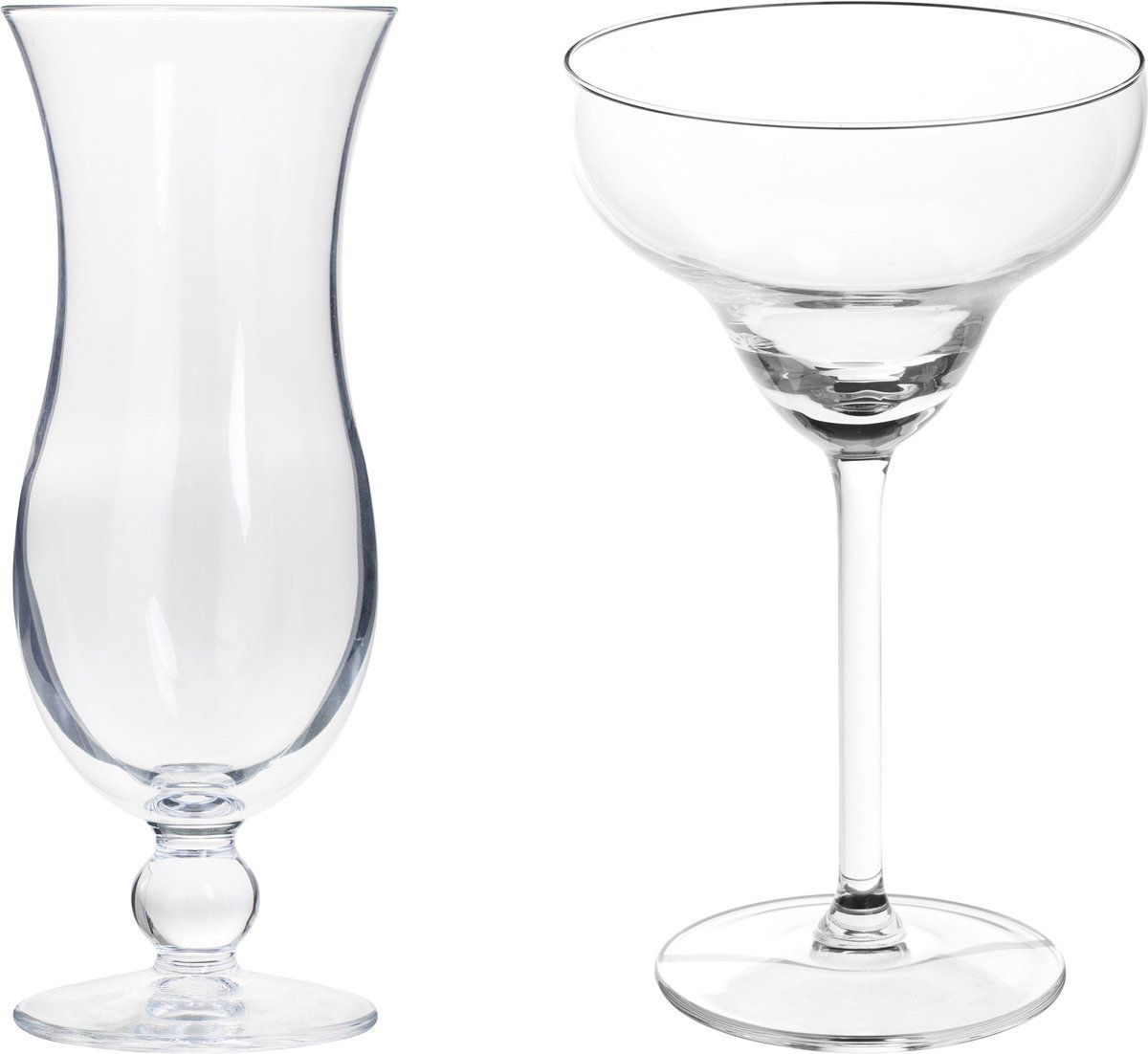 Secret de Gourmet Cocktailglazen set - blue hawaii/margarita glazen - 8x stuks