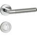 Hermat WIND Poignée de porte Acier inoxydable BB - Acier inoxydable mat Chambre à coucher Porte