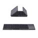 Mcbazel Clavier pliable, Bluetooth 5.0 avec pavé tactile, portable, clavier sans fil pour tablette/téléphone portable/PC/iOS/Android/MacOS/Windows
