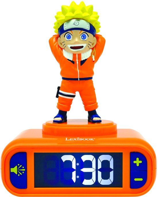 Lexibook Naruto Nachtlampje Wekker met geluiden