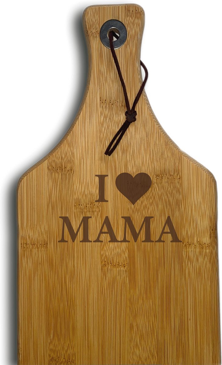 BestLaser MoederdagTIP! Serveerplank I LOVE MAMA | Mooi&Magisch | 60x17x1.5