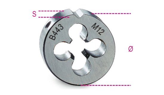 Beta 443 - Snijplaat fijne spoed metrische draad HSS - M16x1