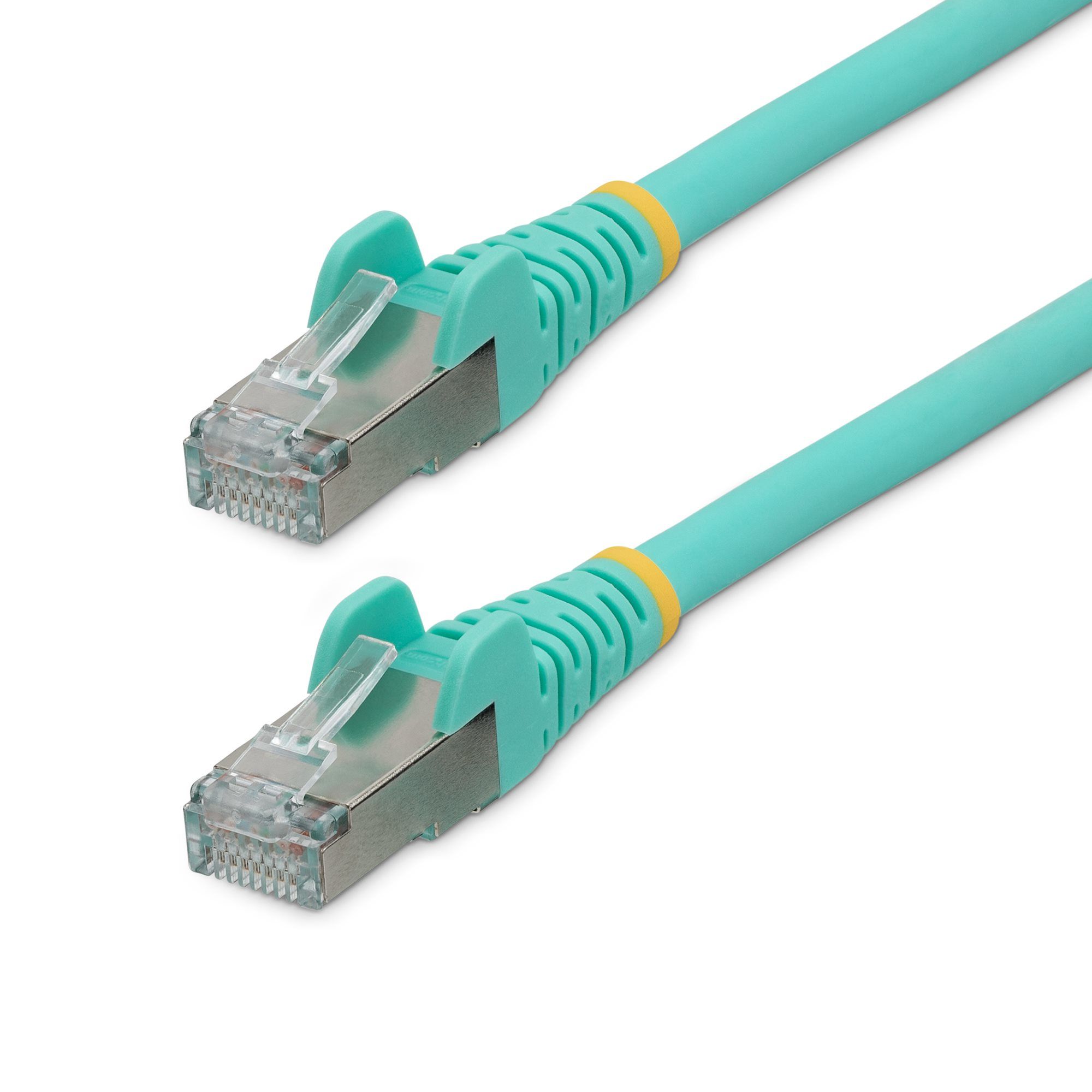 StarTech.com 7m CAT6a Ethernet Kabel, Aqua, LSZH, S/FTP, 10GbE, 500MHz, 100W PoE++