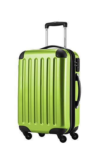 Hauptstadtkoffer ALEX Handbagage Koffer 55x38x23 cm, 42 L, Cijferslot, Uitbreidbare Hardschalige Trolley van PC ABS, 3,2 kg, 4 Dubbele Wielen, Appel groen