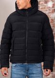 Napapijri Terez Hooded Puffer Jacket Black Men's Size M