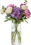 Mica Decorations Vaas - cilinder - helder glas - D9 x H24 cm - Bloemenvaas