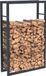 Bc-elec - HHWPF0022 Râtelier à bois en acier noir 125*80*25CM, râtelier pour bois de chauffage, rangement pour bois de cheminée.