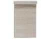 Scandi Living Tapis en laine Lea blanc nature 80 x 240 cm