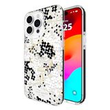 Kate Spade New York iPhone 15 Pro Max Hoes, Compatibel met Mag Safe - Multi Bloemen Zwart en Wit