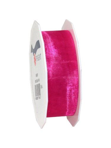 Pattberg Sheer Organza Lint Koraal Roze - 27 Yards - 2,5 cm Breed