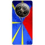 Realme Siliconen hoesje compatibel met Realme 12 Pro 5G, Realme 12 Pro Plus 5G Reunion Flag