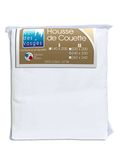 Nuit des Vosges 2094831 Cotoval Dekbedovertrek Effen Kleur Katoen Wit 220 x 240 cm